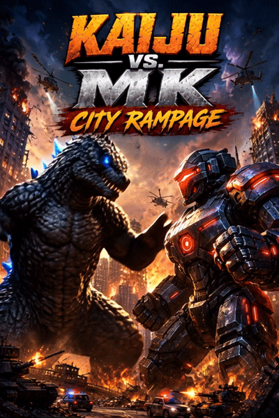 Kaiju vs. MK: City Rampage by VibeCreAI