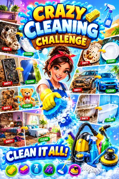 Crazy Cleaning Challenge by denisterhenry