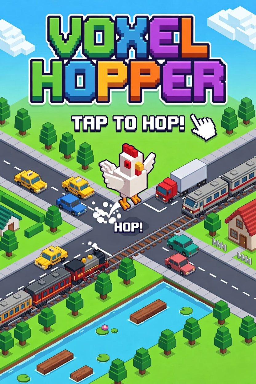 Voxel Hopper | Astrocade